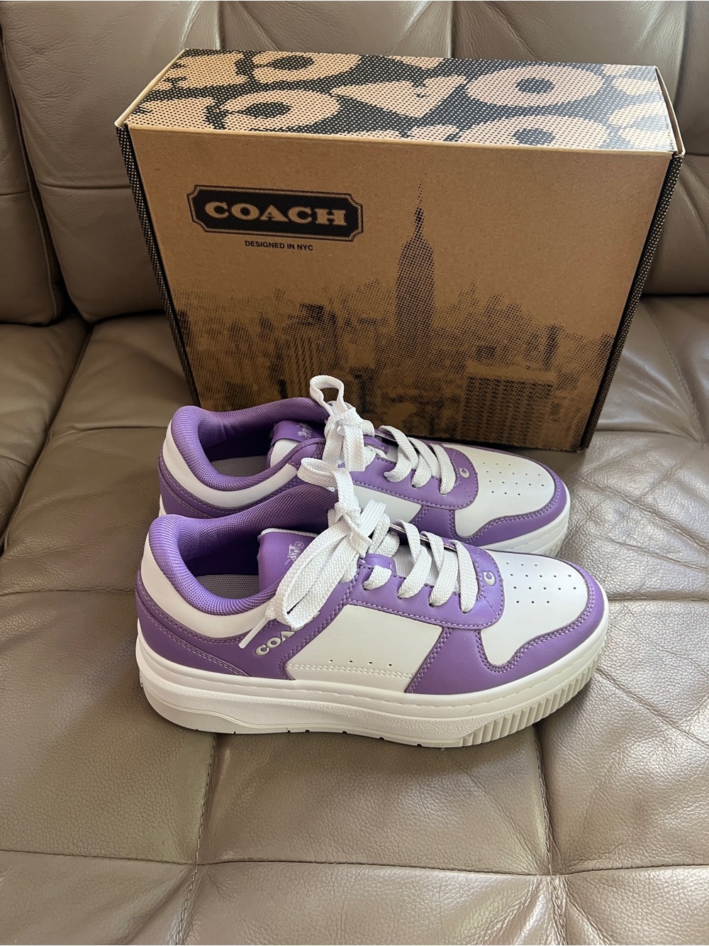 Brand New Coach  women Platform Sneaker Size 7 & 7.5 - Picture 4 of 7